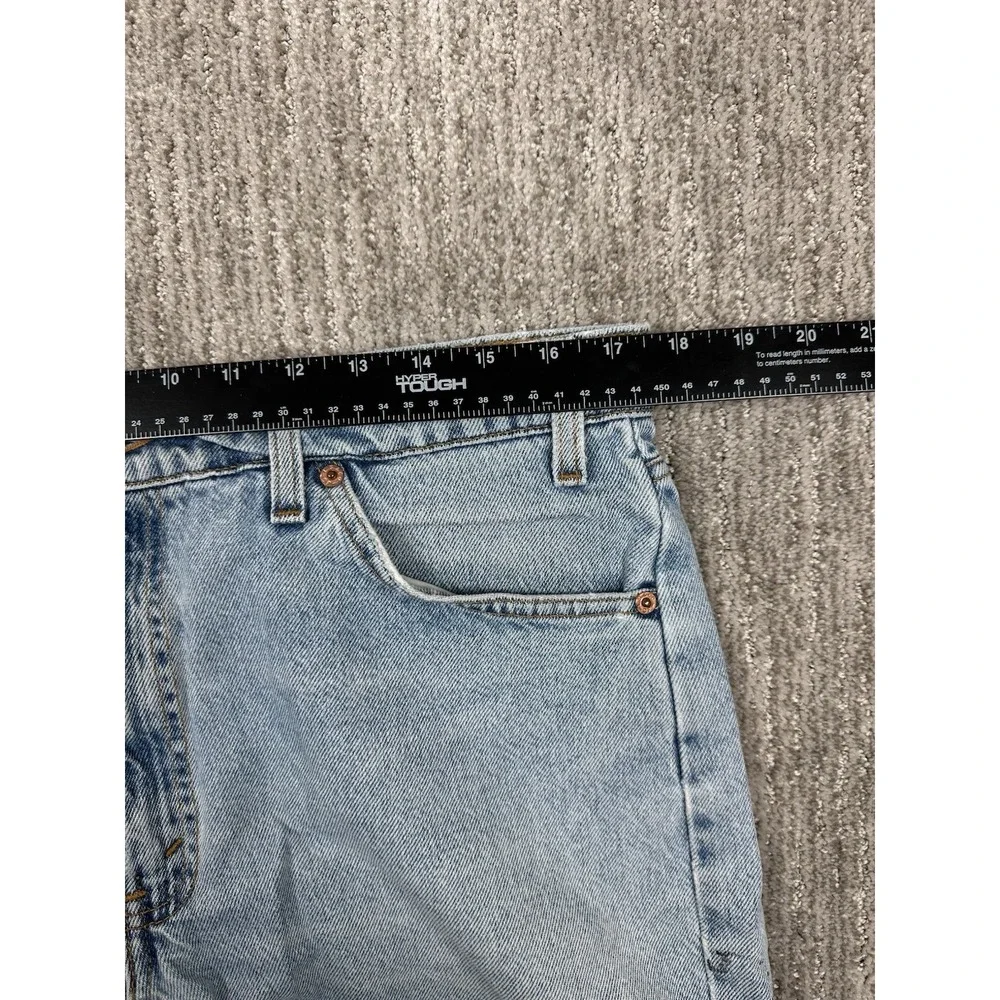 Levi's 550 Denim Shorts Mens 36 Light Blue Vintage Orange Tab Relaxed Fit 90s